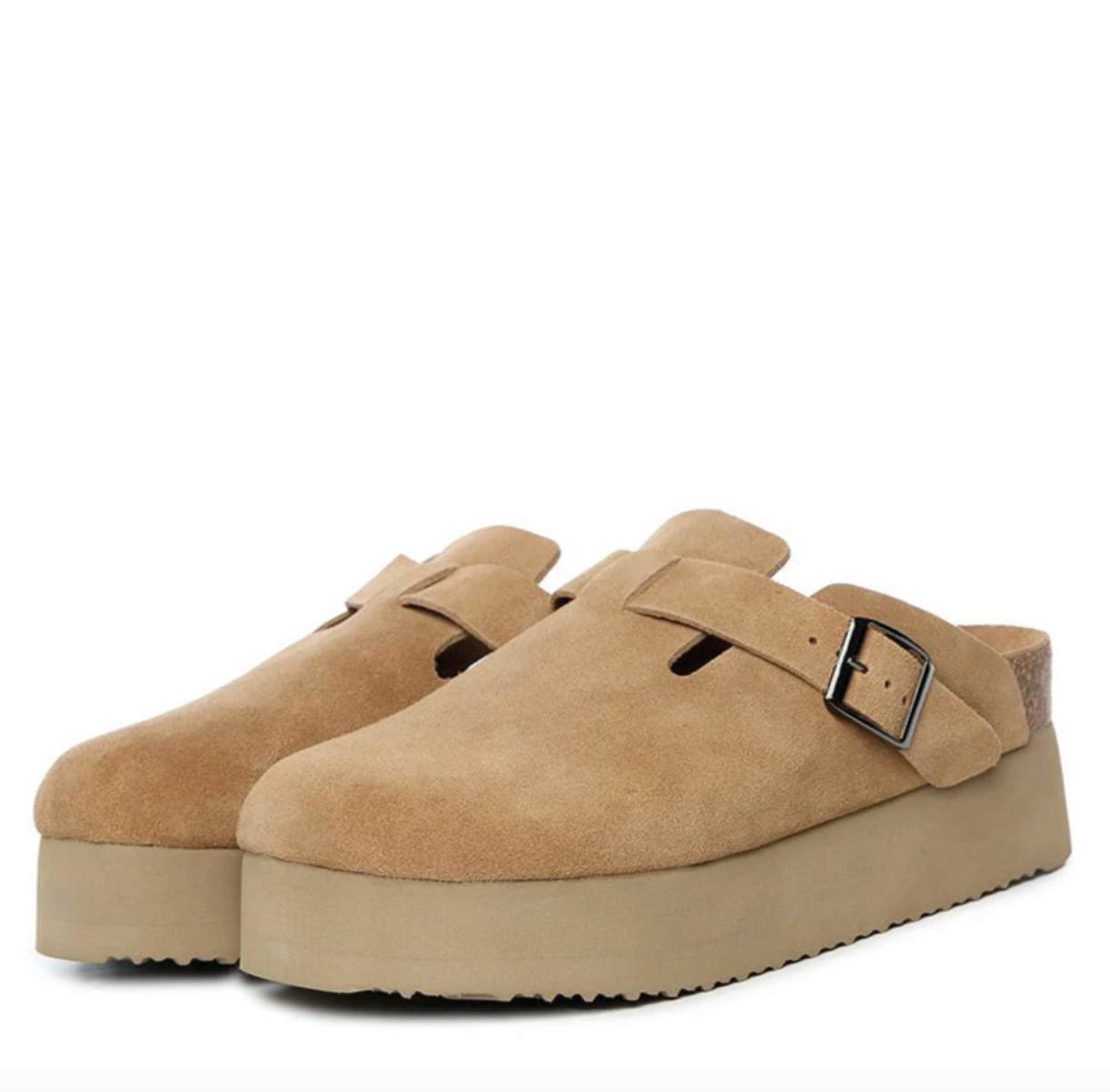 Linny Leather Platform UGG Slippers DK 1645