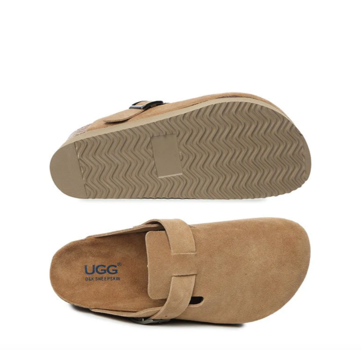 Linny Leather Platform UGG Slippers DK 1645