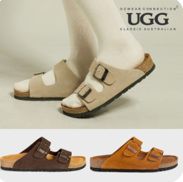 OZWEAR UGG® Aussie Victoria Suede Leather Unisex Slippers OB 756
