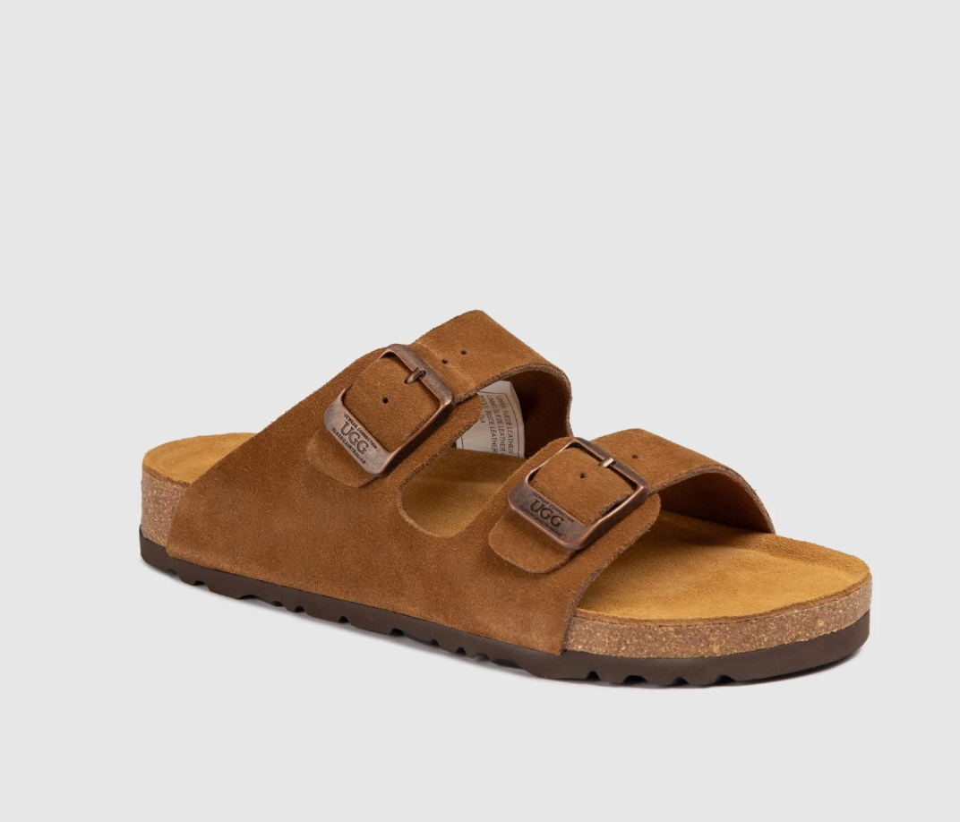 OZWEAR UGG Aussie Victoria Suede Leather Unisex Slides OB756