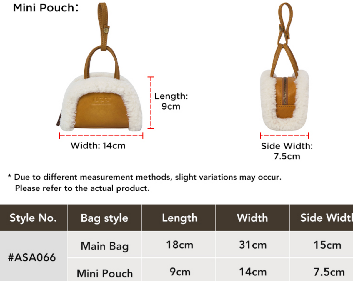 AUSTRALIAN SHEPHERD® Women Frothie Barrel Leather & Wool Crossbody Tote Bag ASA 066
