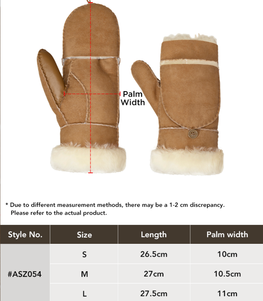 AUSTRALIAN SHEPHERD® Merra Sheepskin Flip-Top Mittens ASZ 054