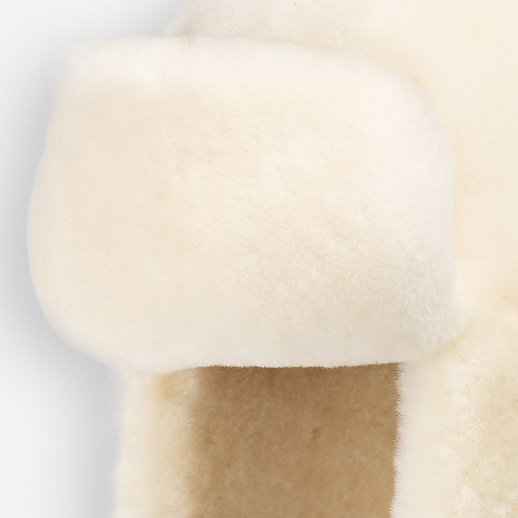 OZWEAR UGG Alpine 100% Wool Shearling Trapper Hat – Ivory CS 094