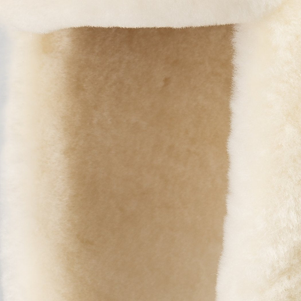 OZWEAR UGG Alpine 100% Wool Shearling Trapper Hat – Ivory CS 094