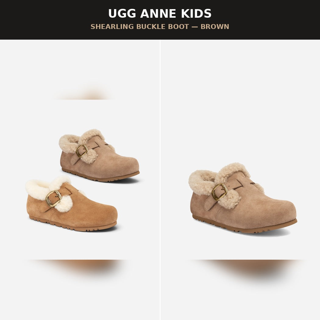 OZWEAR UGG KIDS ANNE SHEARLING BUCKLE BOOT OB 1039K