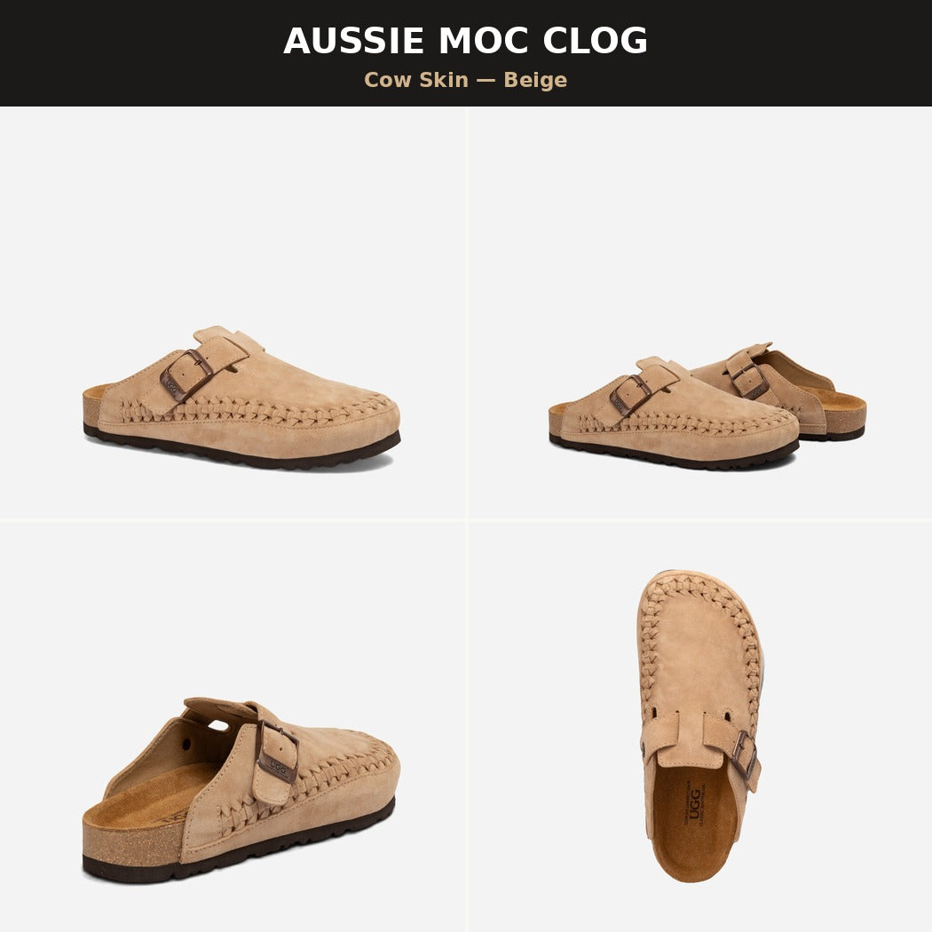OZWEAR UGG AUSSIE MOC SOFT FOOTBED CLOG OB755MOC