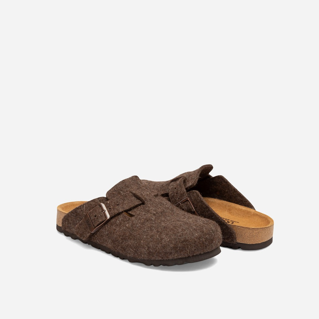 OZWEAR UGG AUSSIE SOFT FOOTBED WOOL FELT SLIPPER OB755WF