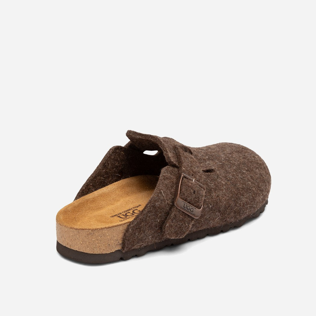 OZWEAR UGG AUSSIE SOFT FOOTBED WOOL FELT SLIPPER OB755WF