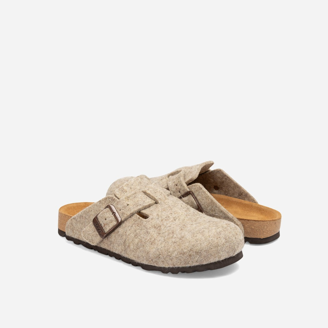 OZWEAR UGG AUSSIE SOFT FOOTBED WOOL FELT SLIPPER OB755WF