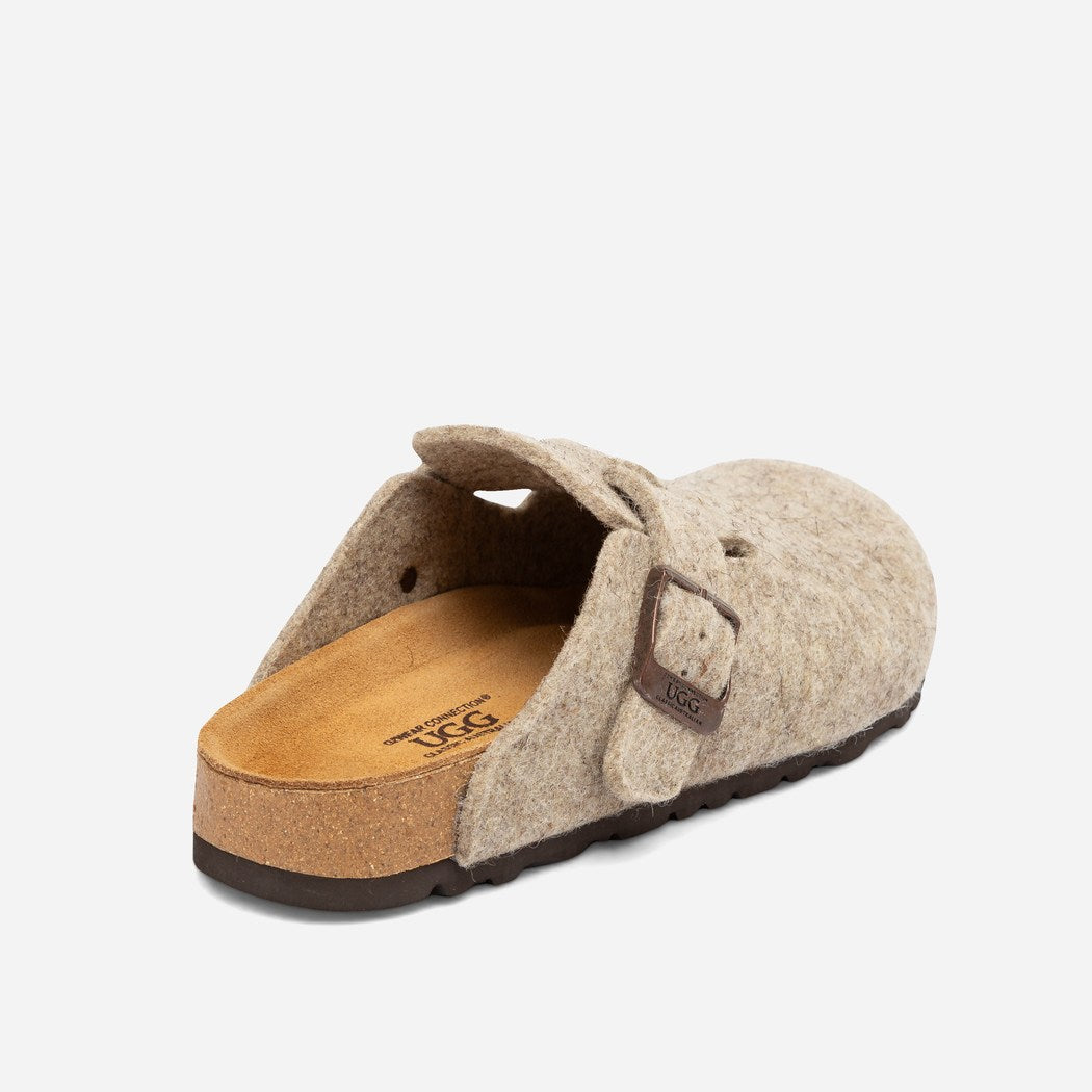 OZWEAR UGG AUSSIE SOFT FOOTBED WOOL FELT SLIPPER OB755WF