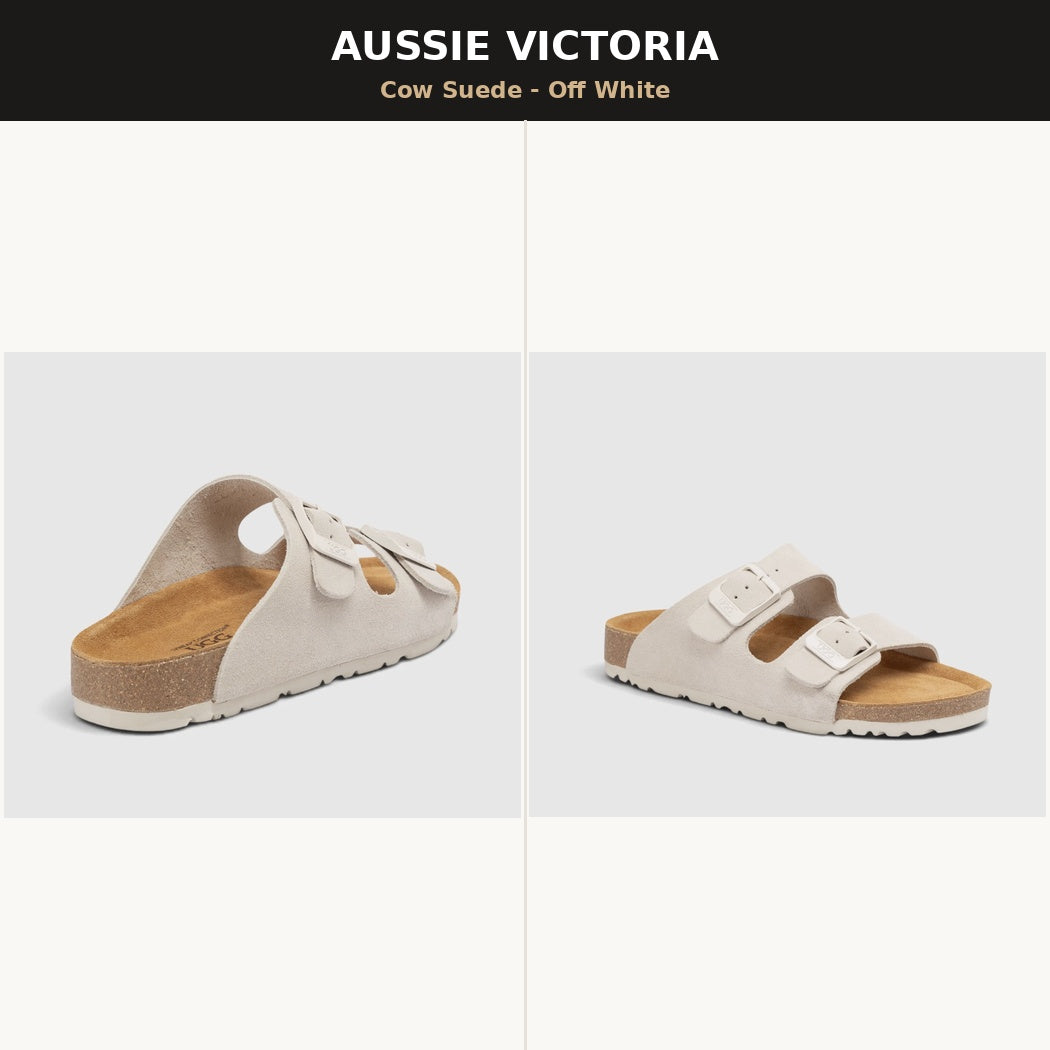 OZWEAR UGG Aussie Victoria Suede Leather Unisex Slides OB756