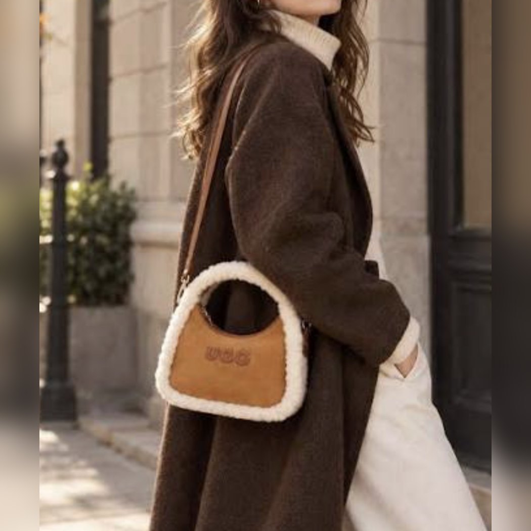 OZWEAR UGG COZY SHEARLING HOBO BAG OZB 060