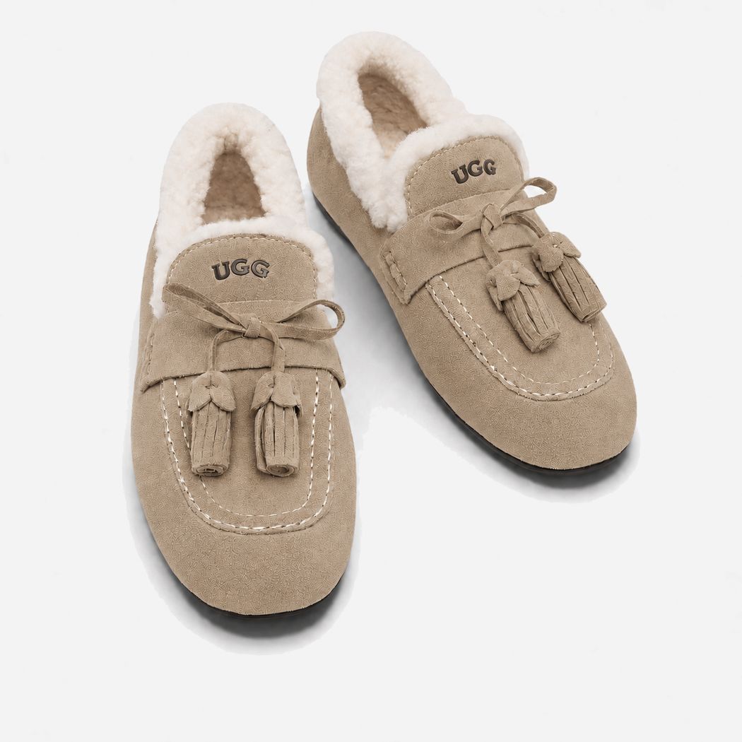 OZWEAR UGG Women's Shearling Dakota Tassel Loafer OB 1108
