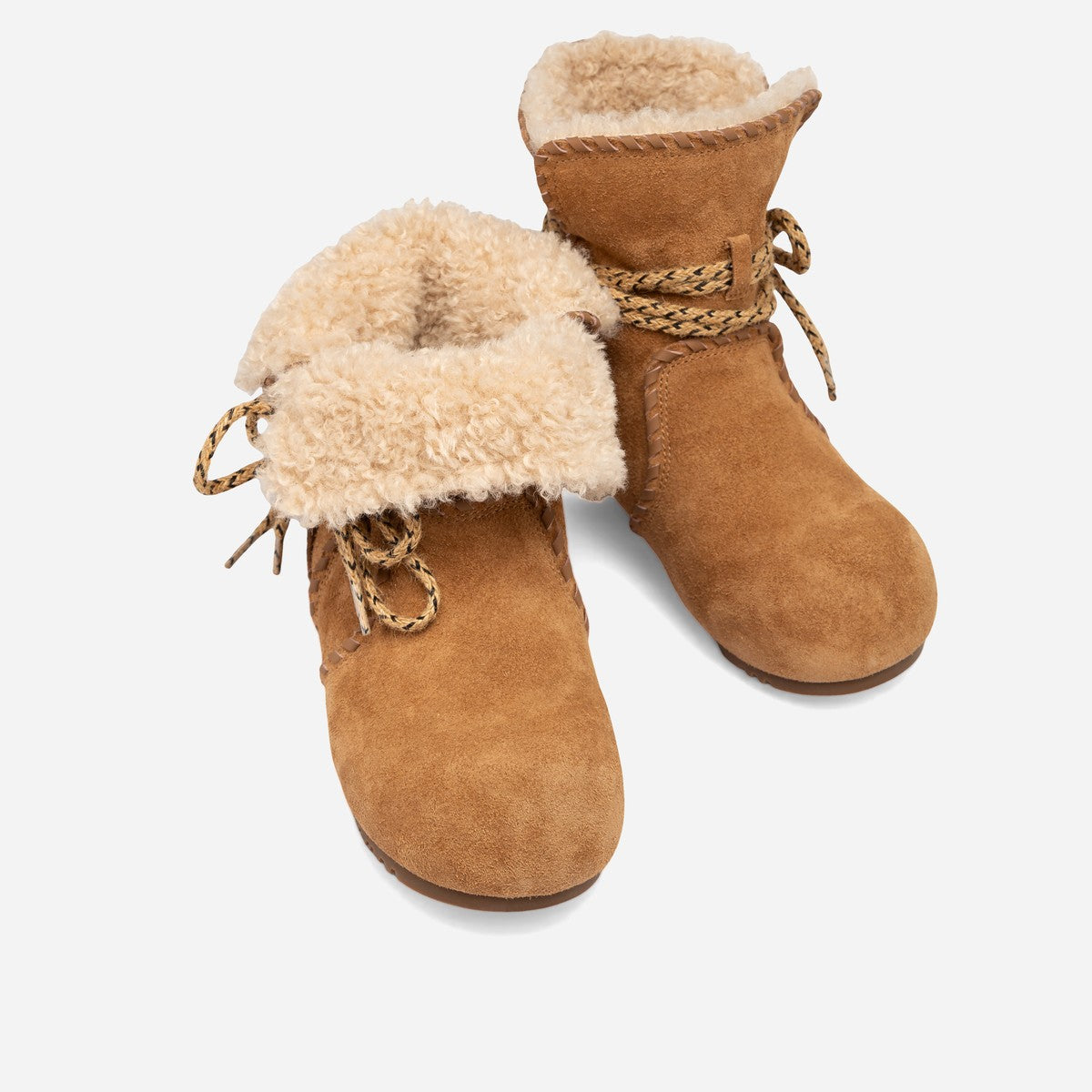 OZWEAR UGG HERITAGE SHEARLING WRAP BOOTS OB1045