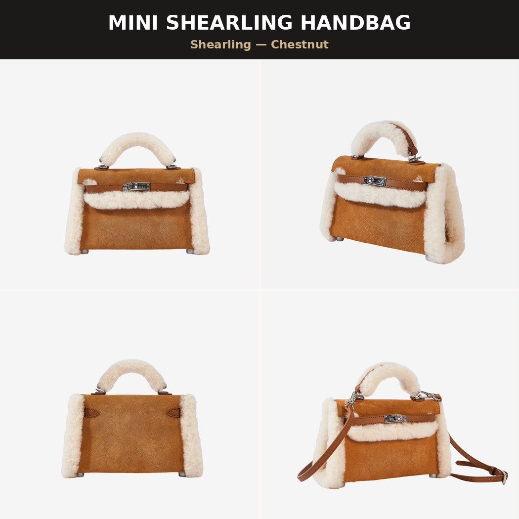 OZLANA UGG Women’s Fluffy Mini Shearling Tote Bag OZ5005