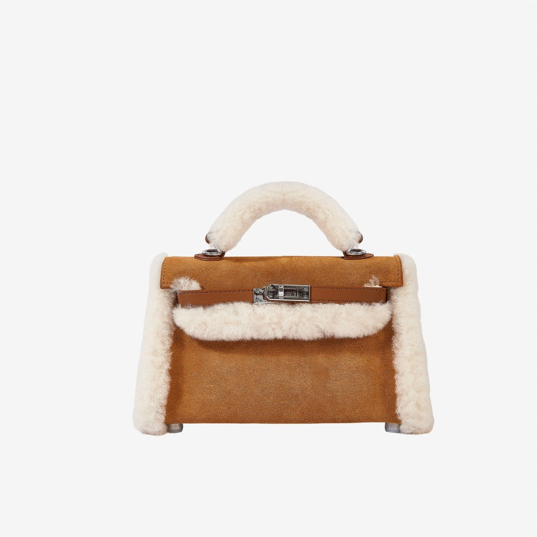 OZLANA UGG Women’s Fluffy Mini Shearling Tote Bag OZ5005