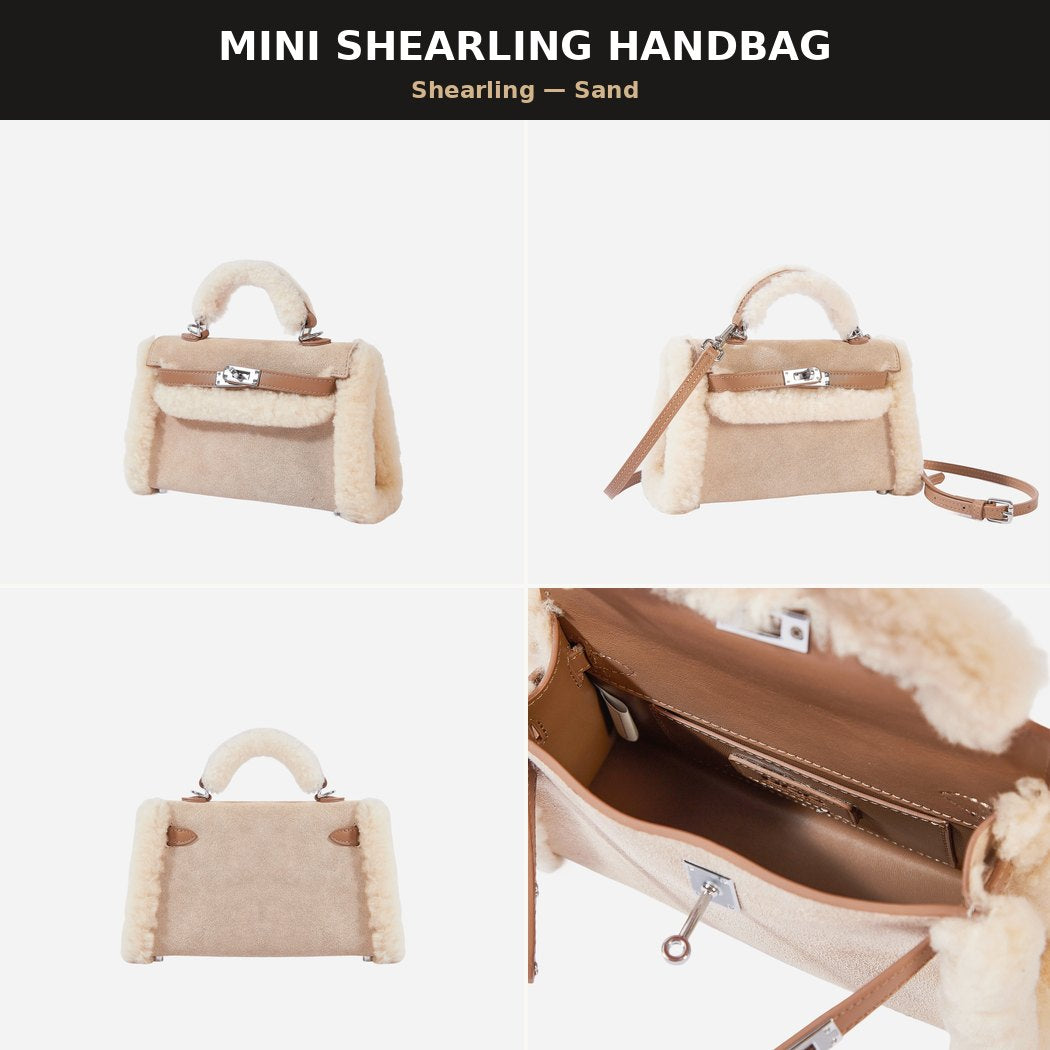 OZLANA UGG Women’s Fluffy Mini Shearling Tote Bag OZ5005