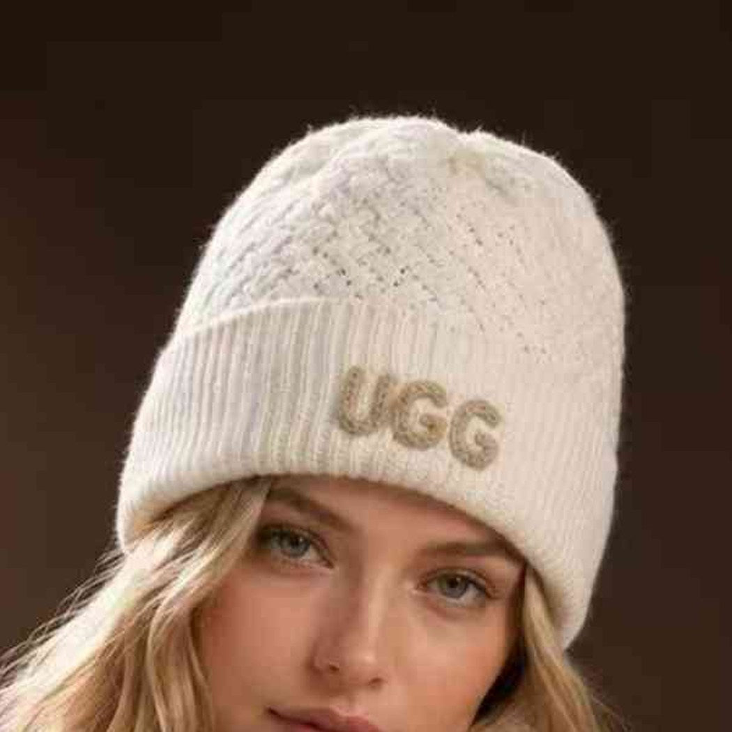 UGG OZWEAR PREMIUM CASHMERE BLEND BASKET WEAVE BEANIE OZC009