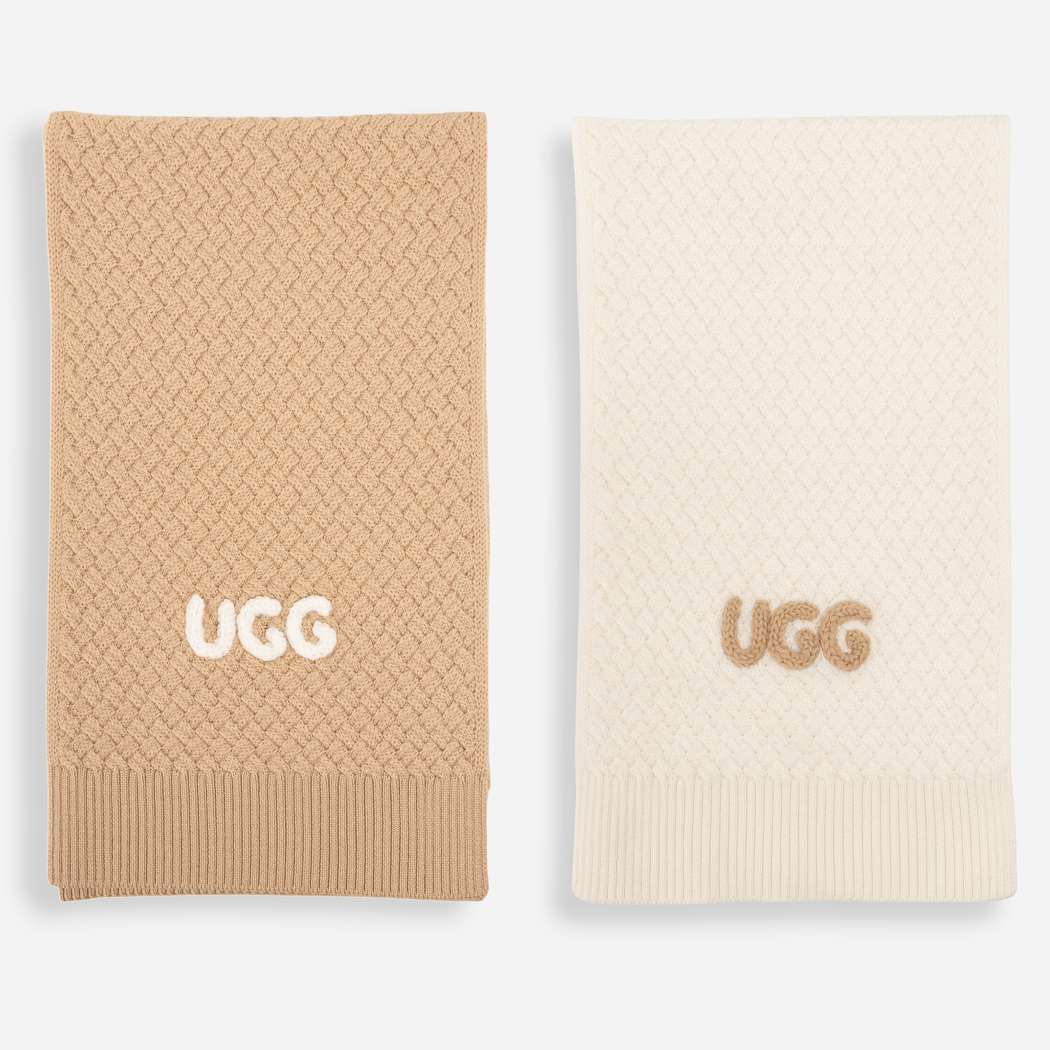 OZWEAR UGG Premium Cashmere Blend Basket Weave Scarf OZC010
