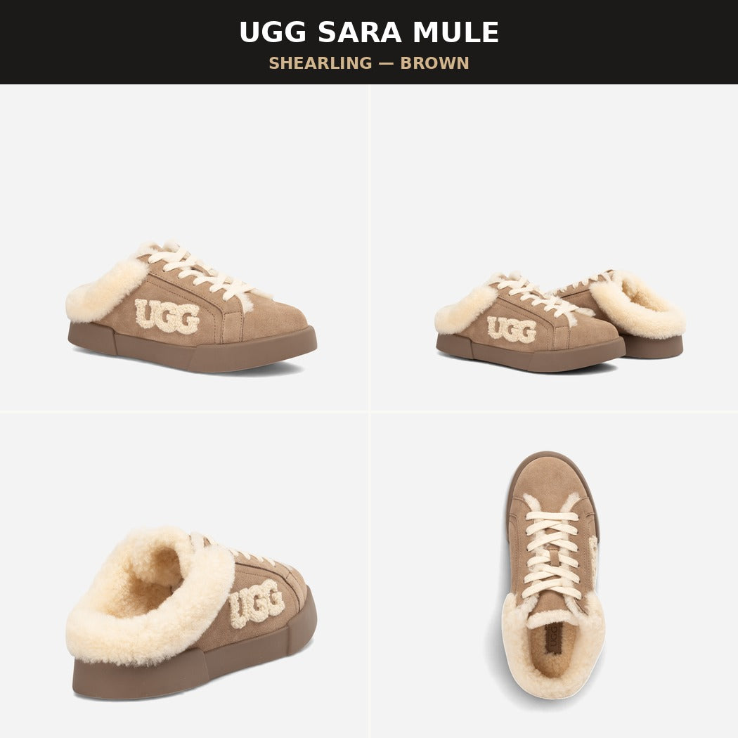 OZWEAR UGG Sara Women's Shearing Sheepskin Sneakers _OB 1075MU