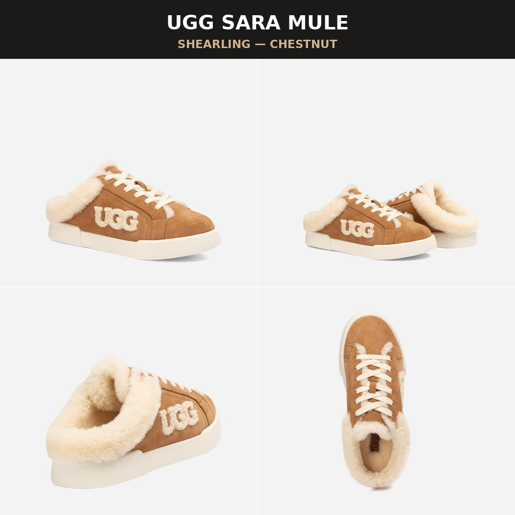 OZWEAR UGG Sara Women's Shearing Sheepskin Sneakers _OB 1075MU