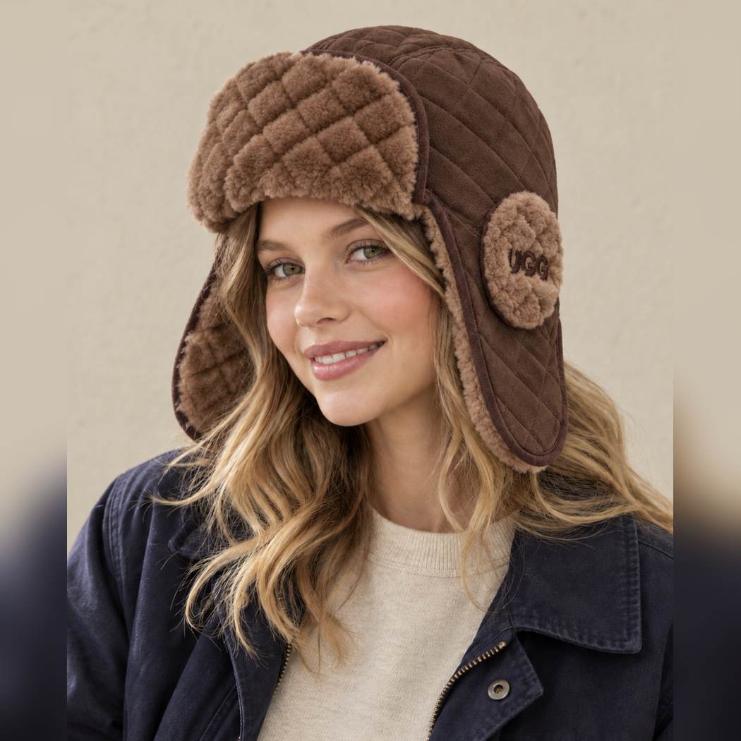 OZWEAR UGG SHEEPSKIN TRAPPER HAT CS087