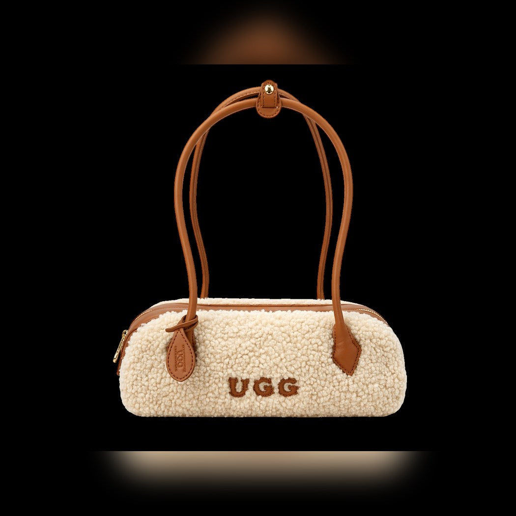 OZWEAR UGG SHEARLING TECKEL DUFFLE COZY HANDLE BAG OZB059