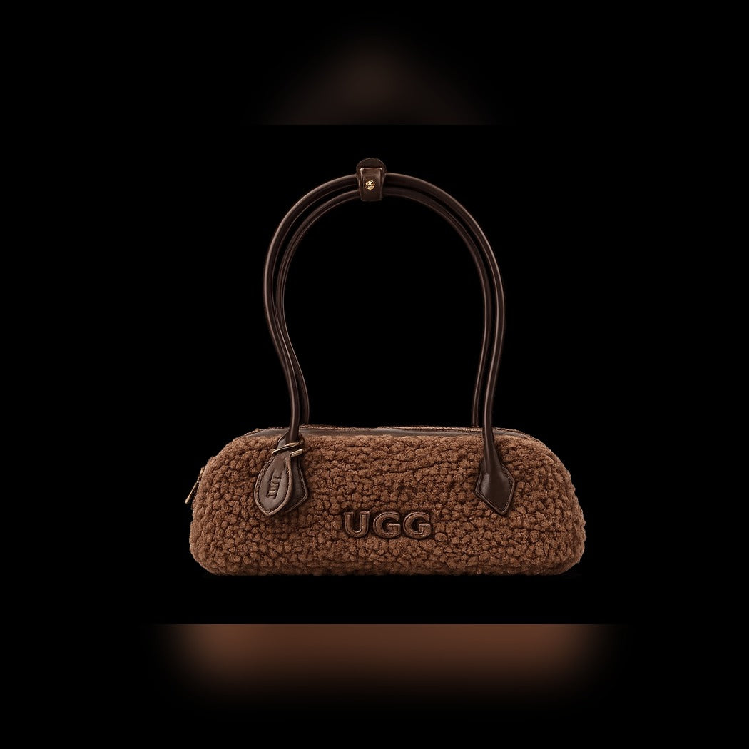 OZWEAR UGG SHEARLING TECKEL DUFFLE COZY HANDLE BAG OZB059