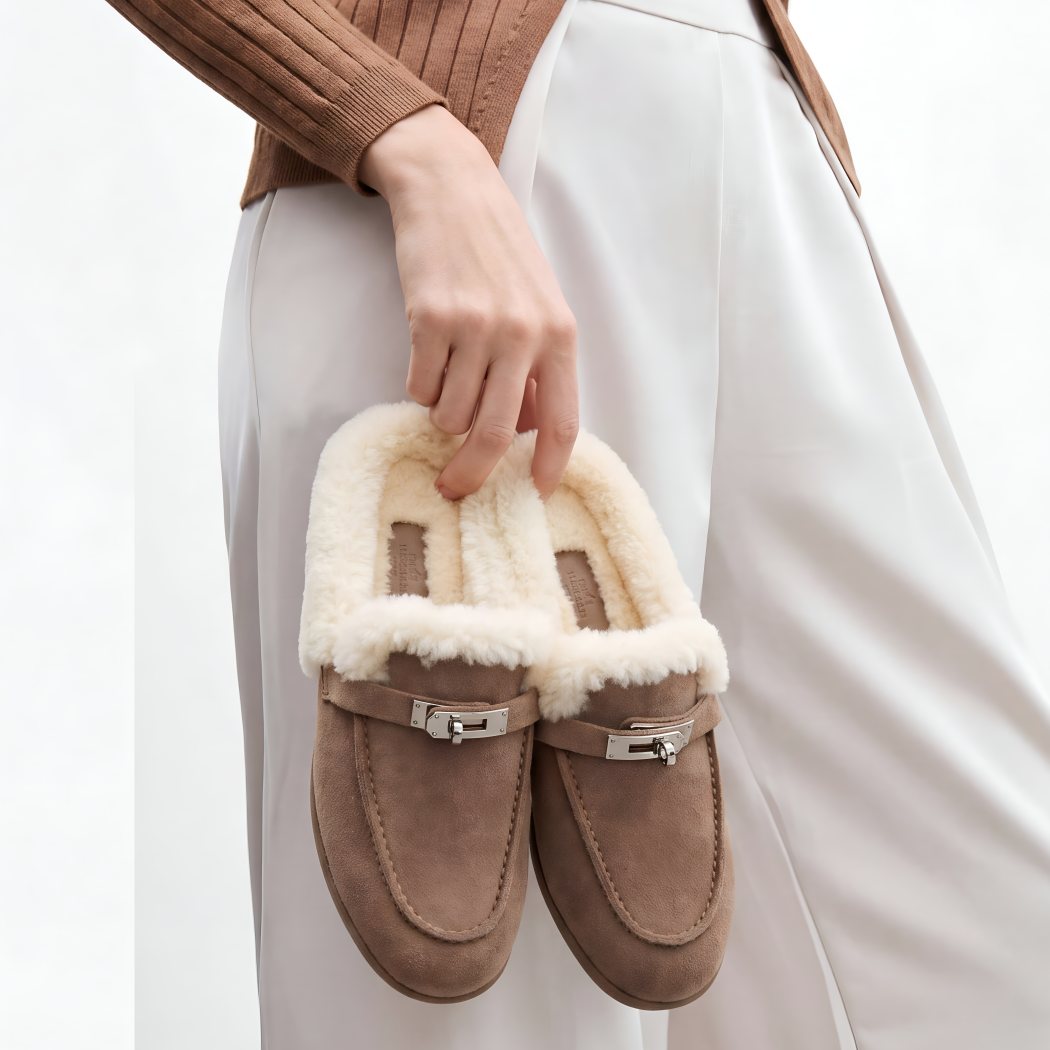 OZWEAR UGG Stella Charm Women's Sheepskin Slip-On Slippers OB 1078