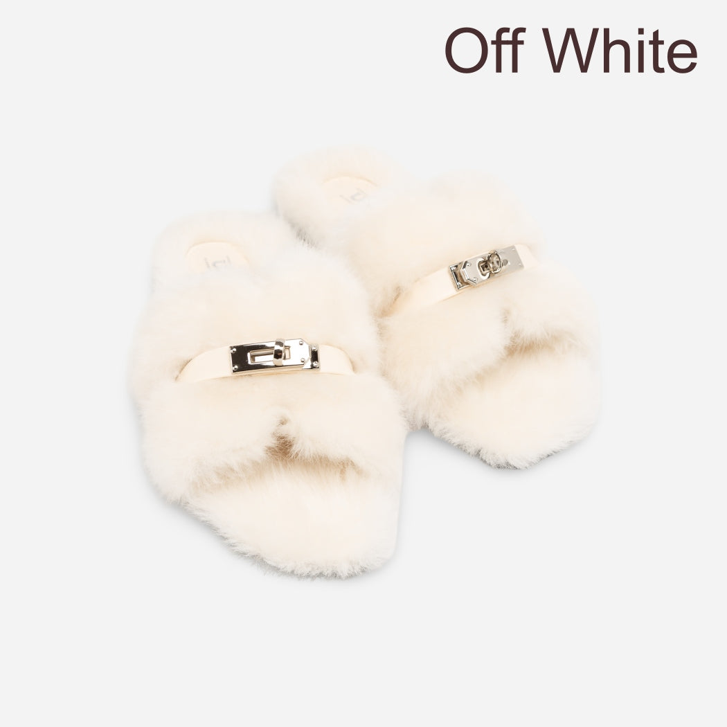 OZWEAR UGG Women's Shearling Slide Slippers OB 1074