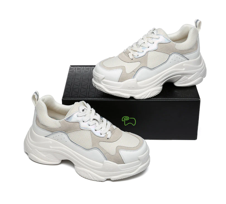 EVERAU® Women 6 cm Platform Chunky Sneakers Como EA 5006
