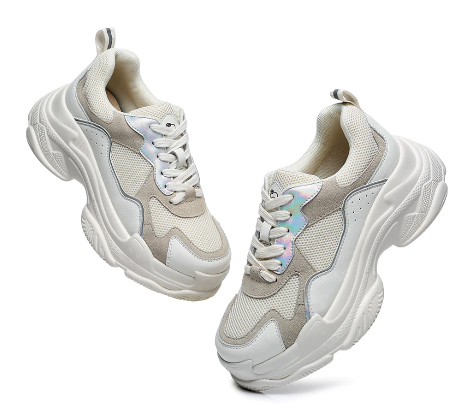 EVERAU® Women 6 cm Platform Chunky Sneakers Como EA 5006
