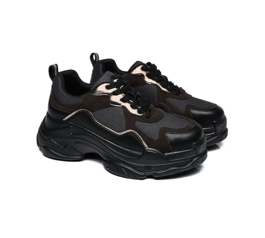 EVERAU® Women 6 cm Platform Chunky Sneakers Como EA 5006