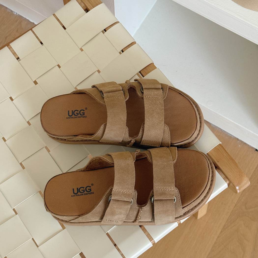 Top view of AUSTRALIAN SHEPHERD® Adjustable Strap Buckle Platform Sandals Ventra AS 7035 in Chestnut featuring adjustable straps and a cushioned footbed.