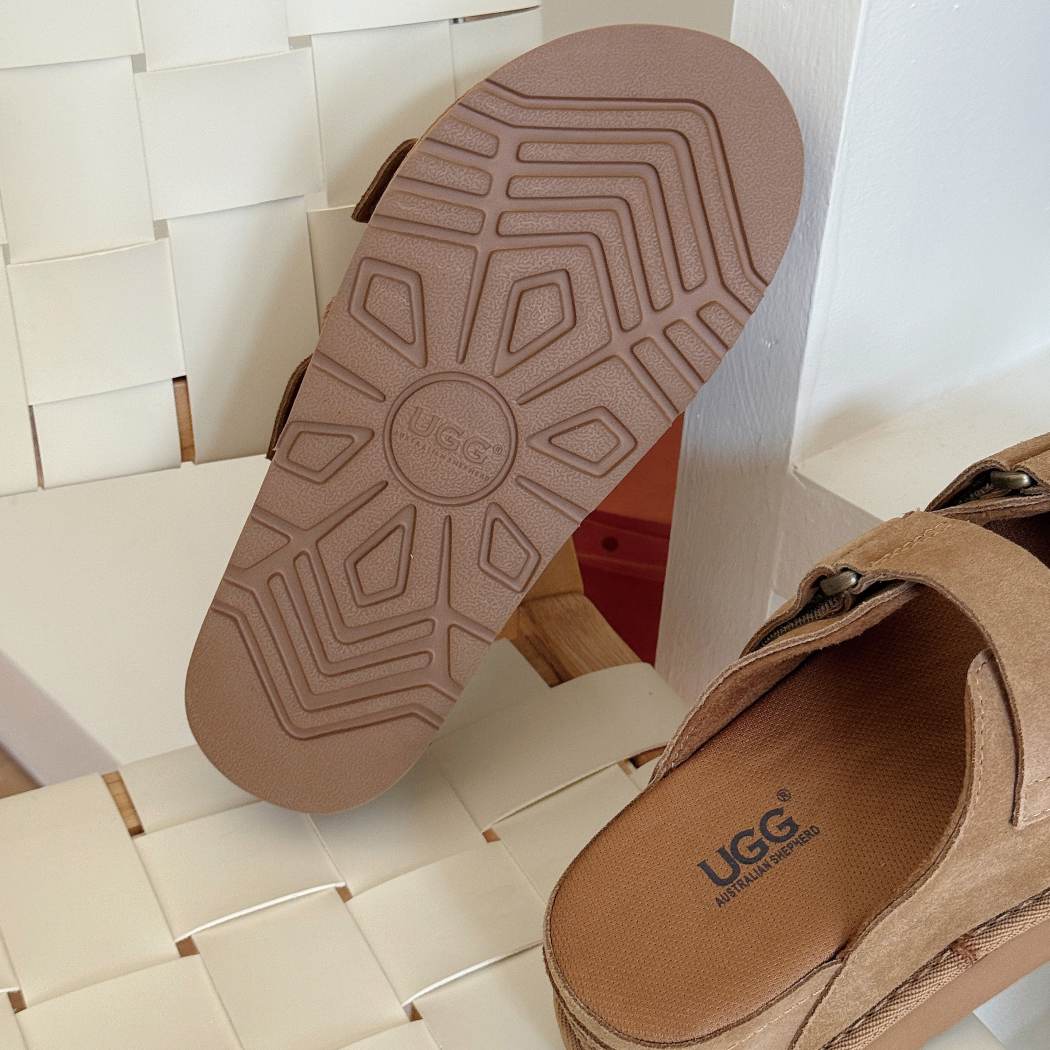 Outsole view of AUSTRALIAN SHEPHERD® Adjustable Strap Buckle Platform Sandals Ventra AS 7035 showing the durable platform sole and tread design.