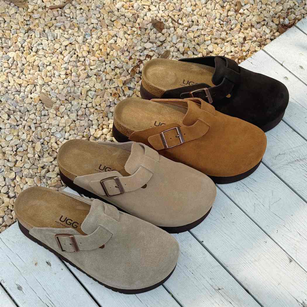 Product collection of Berrin cow suede platform clogs AS 7044