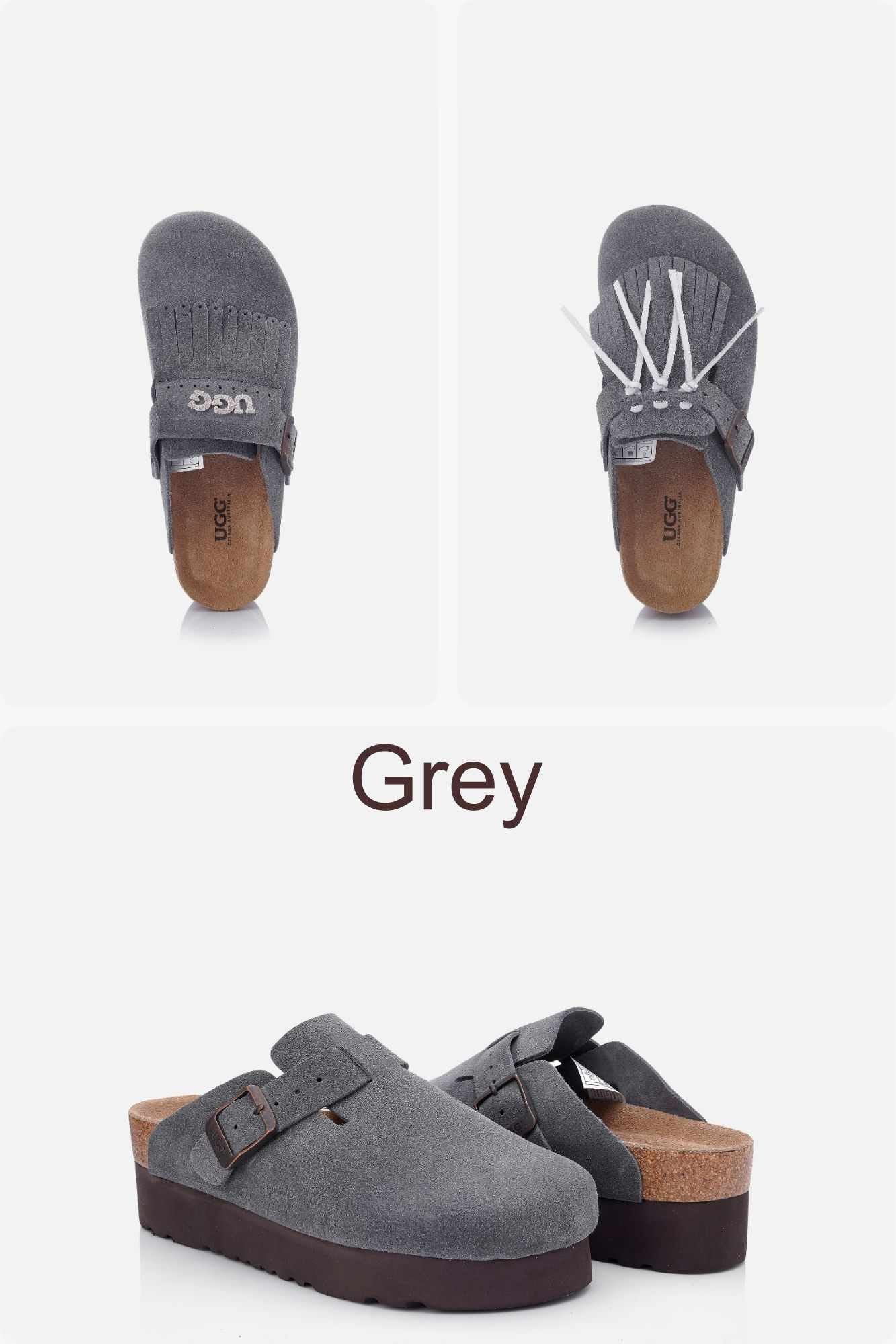 Classic Birken platform clogs OZ 7003 colour card in Grey