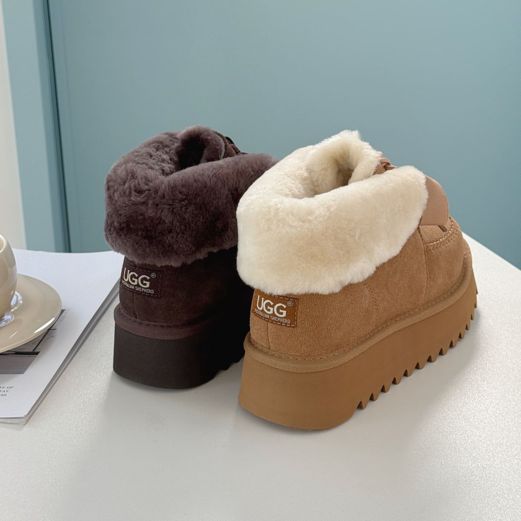 Rear three-quarter view of Cozira platform ribbon lace boots AS 3129