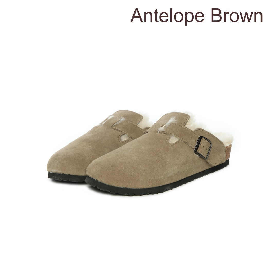 DK UGG Unisex Shearling Buckle Slippers 137