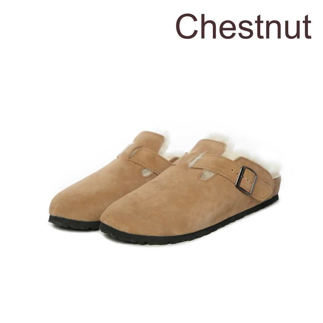 DK UGG Unisex Shearling Buckle Slippers 137