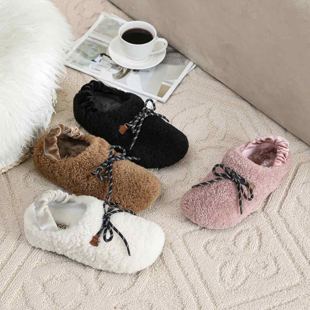 AUSTRALIAN SHEPHERD® UGG Slippers Women Curly Wool Slingback Barrett AS 2080
