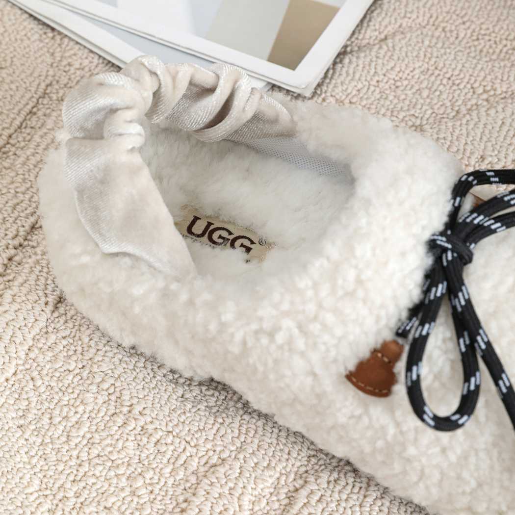 AUSTRALIAN SHEPHERD® UGG Slippers Women Curly Wool Slingback Barrett AS 2080