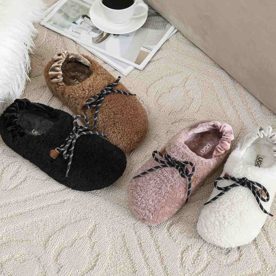 AUSTRALIAN SHEPHERD® UGG Slippers Women Curly Wool Slingback Barrett AS 2080