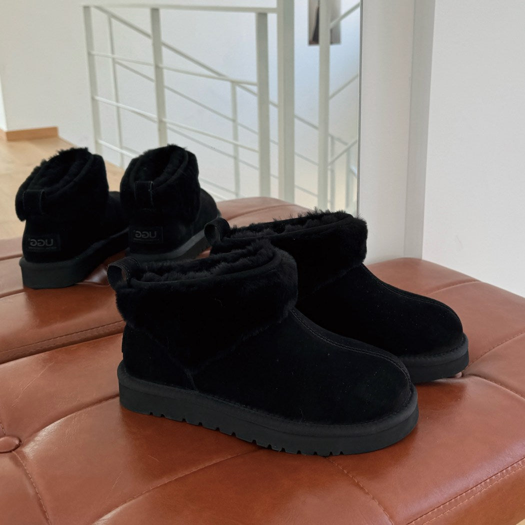 Side profile of Eirwen ankle trim boots AS 3148 in Black
