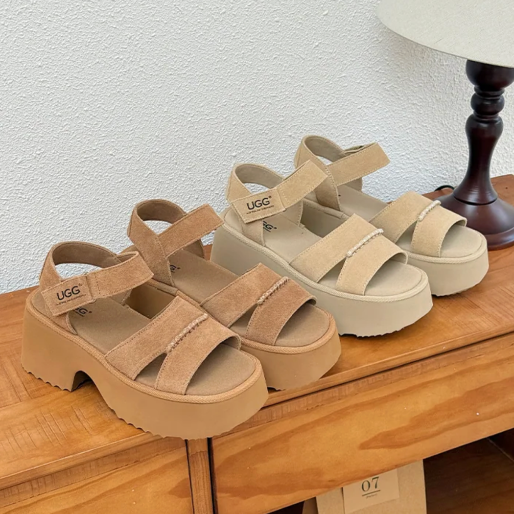 Eive chunky platform slingback sandals AS 7026 available in Chestnut and Sand
