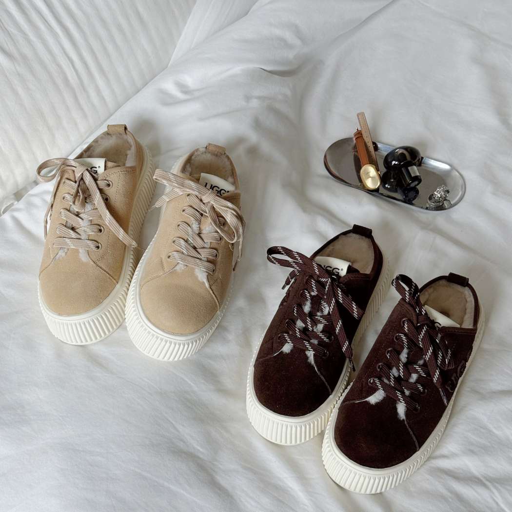 Lorne Platform Sneakers AS 5030 Sand and Chocolate