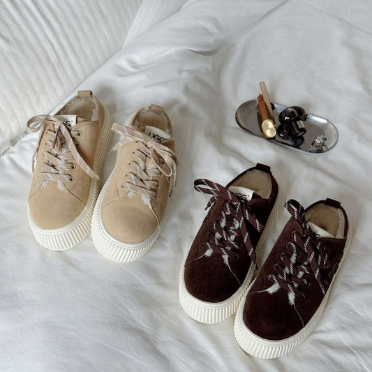 Lorne Platform Sneakers AS 5030 Sand and Chocolate