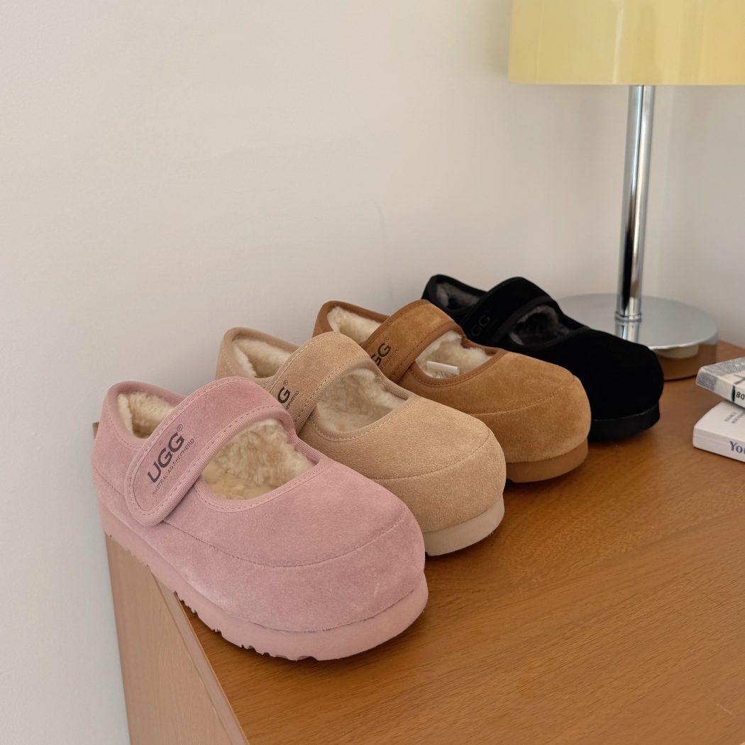 Product collection of Millie kids sheepskin wool Mary Jane slippers AS 7037K