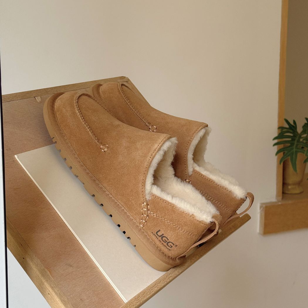 Rear view of Mireve slip-on slippers AS 7042 in Chestnut