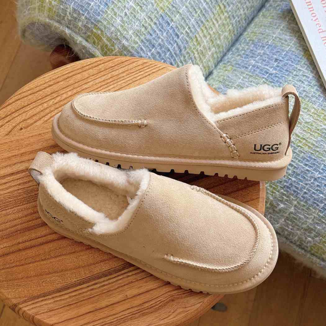 Front view of Mireve slip-on slippers AS 7042 in Sand
